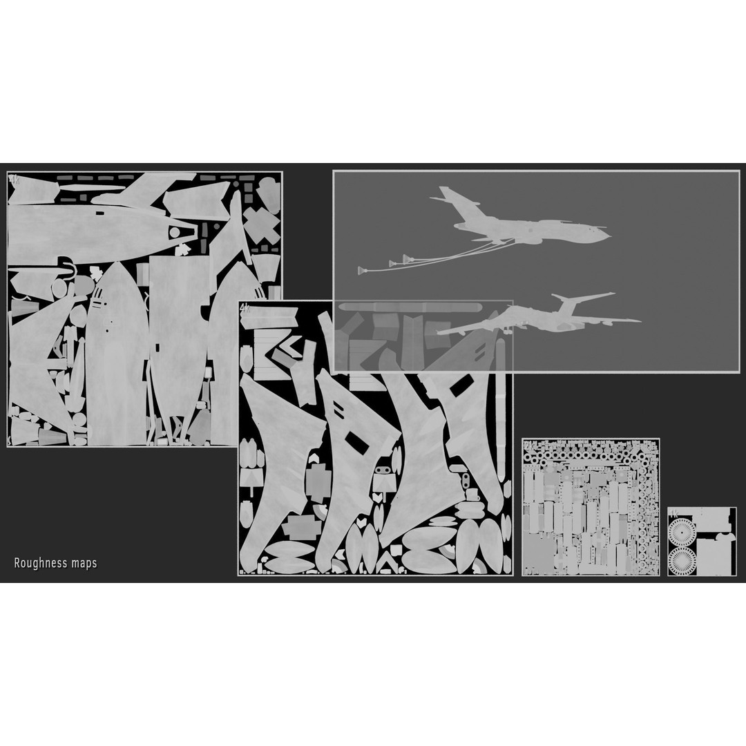 Handley Page Victor K2 Tanker 3D Model – High Poly Rigged Aircraft, FBX - View 19