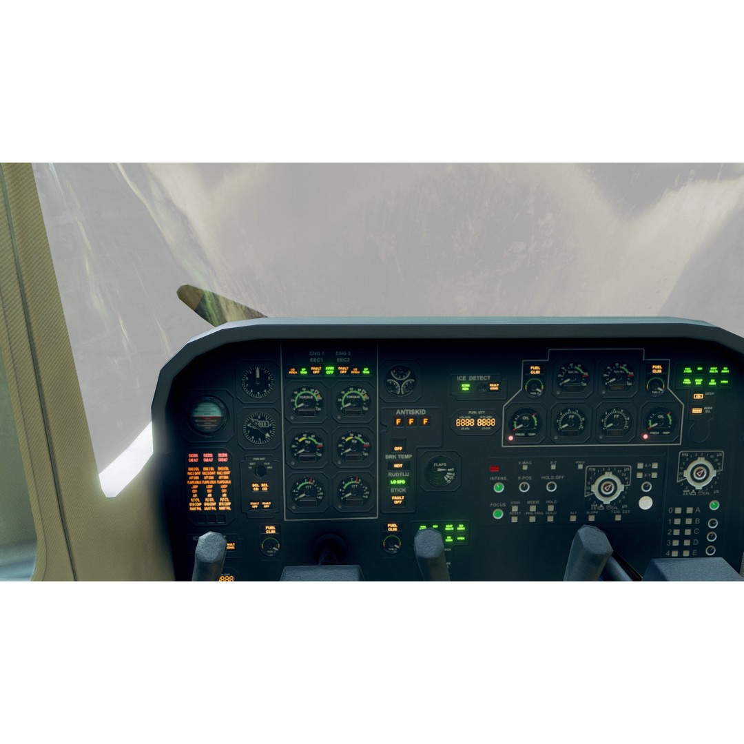 Light Airplane 3D Model – Low Poly Game Ready Asset, FBX - View 12