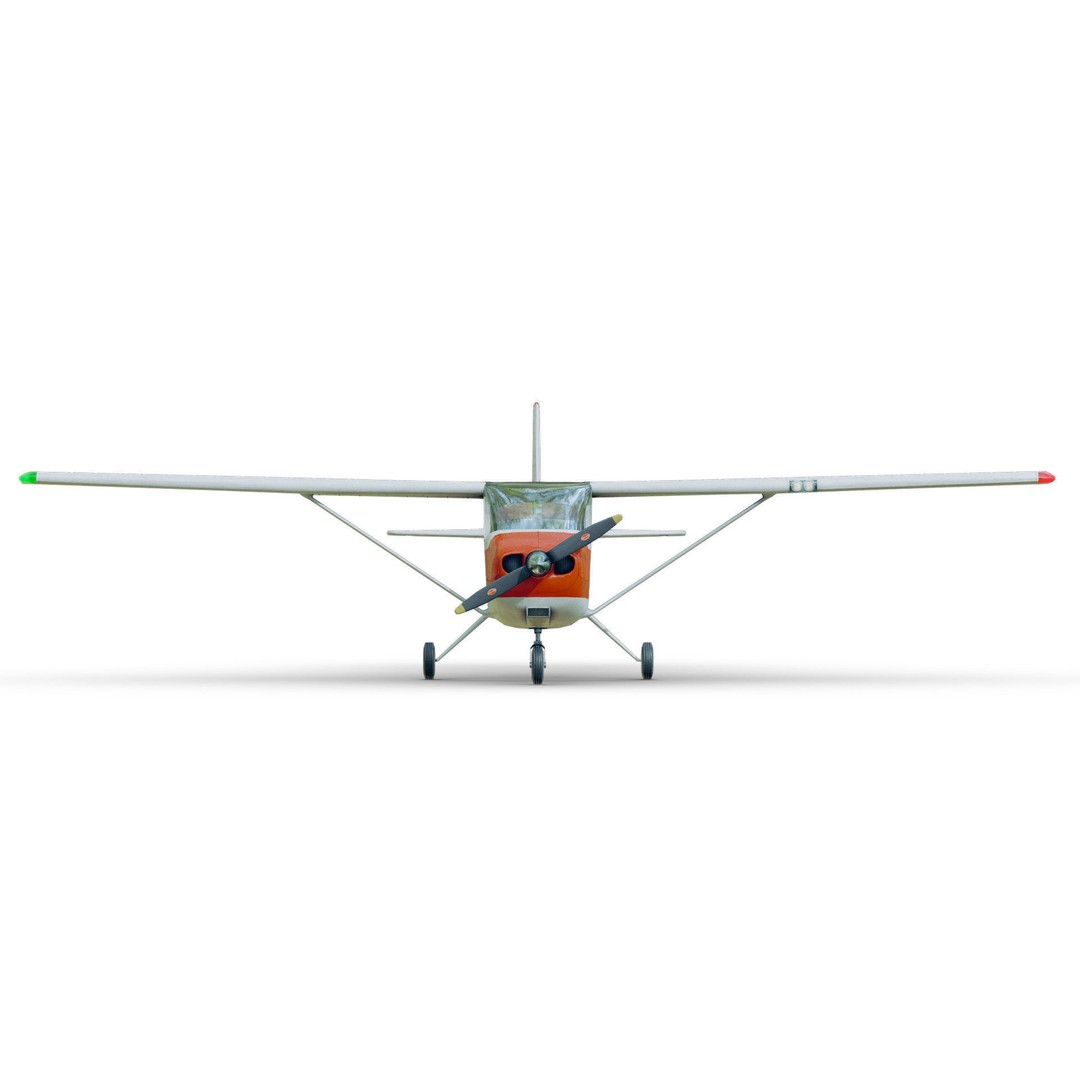 Light Airplane 3D Model – Low Poly Game Ready Asset, FBX - View 19