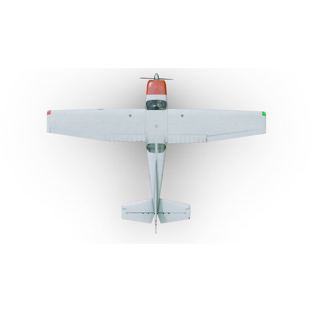 Light Airplane 3D Model – Low Poly Game Ready Asset, FBX - View 20