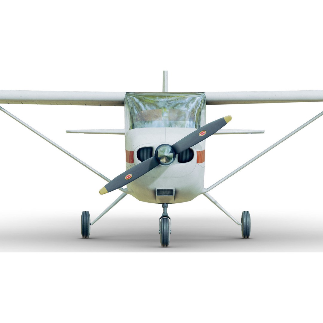 Light Airplane 3D Model – Low Poly Game Ready Asset, FBX - View 29