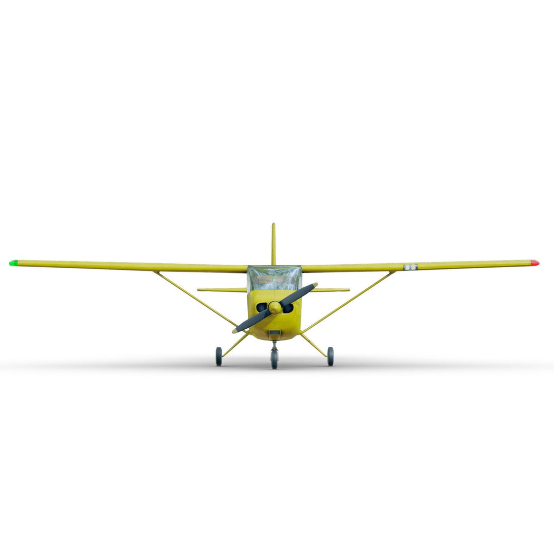 Light Airplane 3D Model – Low Poly Game Ready Asset, FBX - View 31