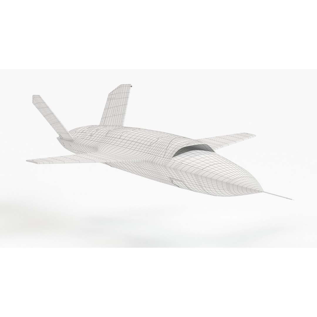 XQ-58 Valkyrie 3D Model – High Poly Military Drone, FBX, OBJ, Game Ready - View 10