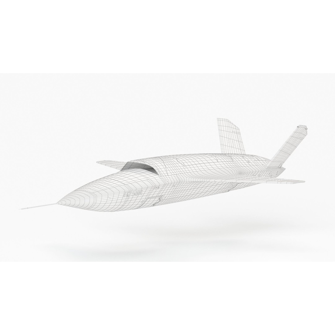 XQ-58 Valkyrie 3D Model – High Poly Military Drone, FBX, OBJ, Game Ready - View 11