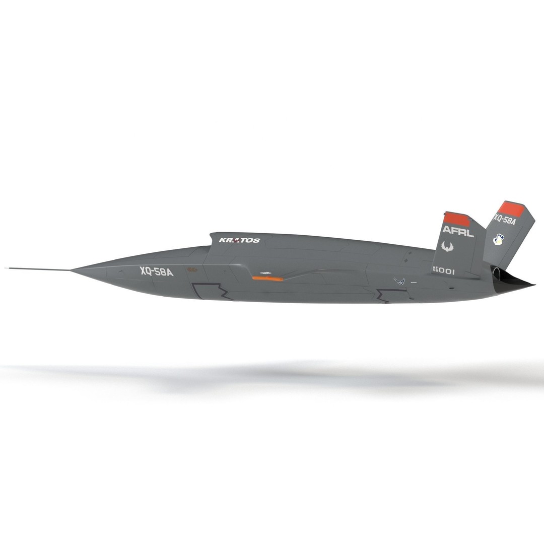 XQ-58 Valkyrie 3D Model – High Poly Military Drone, FBX, OBJ, Game Ready - View 12