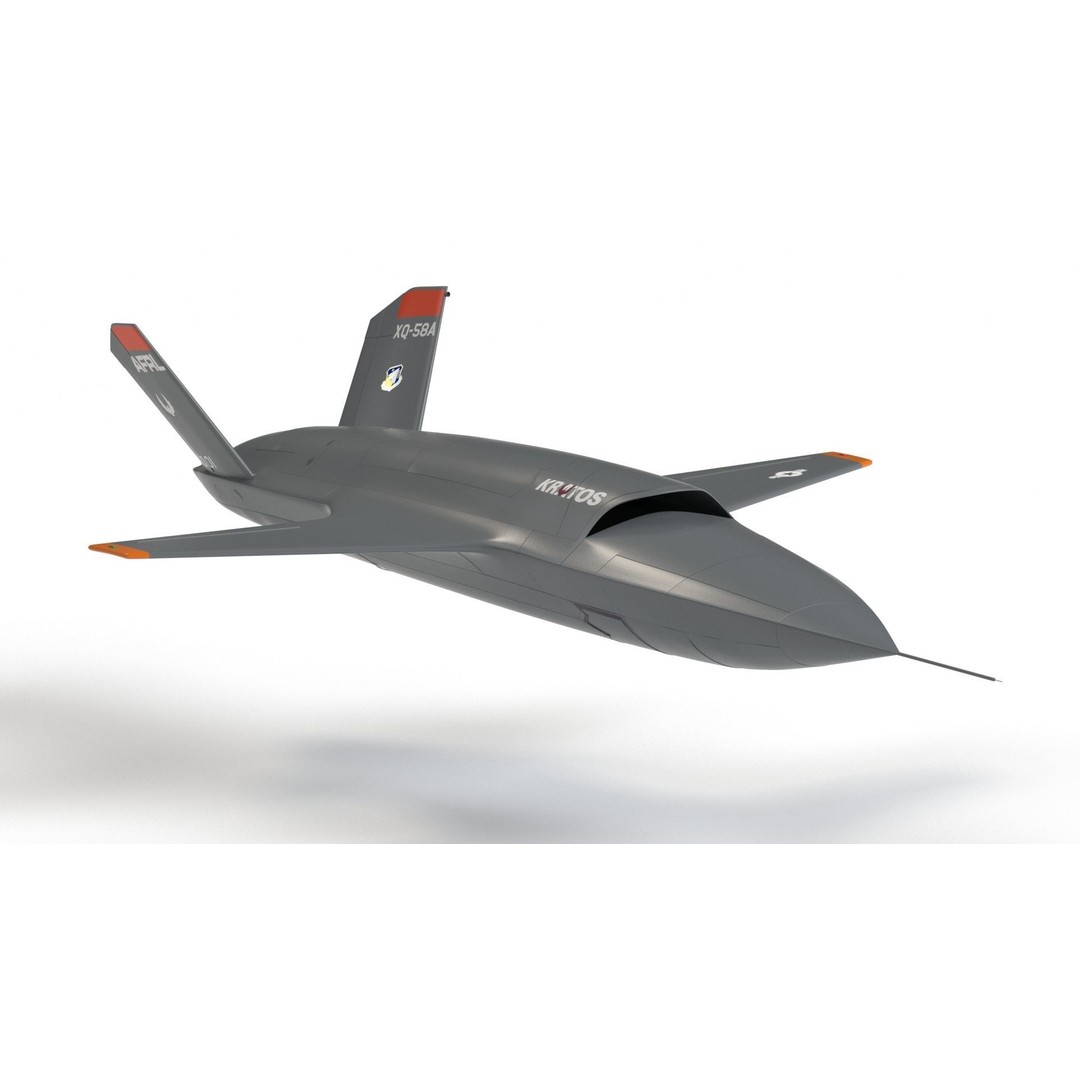 XQ-58 Valkyrie 3D Model – High Poly Military Drone, FBX, OBJ, Game Ready - View 13