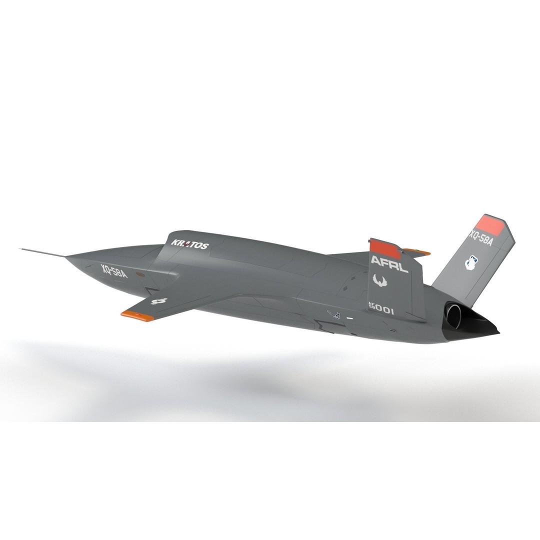 XQ-58 Valkyrie 3D Model – High Poly Military Drone, FBX, OBJ, Game Ready - View 14