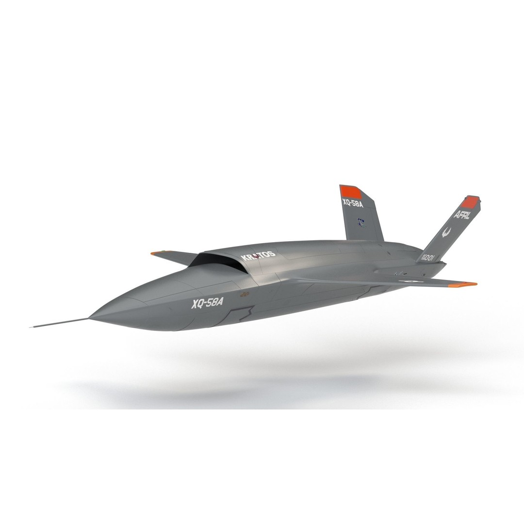 XQ-58 Valkyrie 3D Model – High Poly Military Drone, FBX, OBJ, Game Ready - View 17