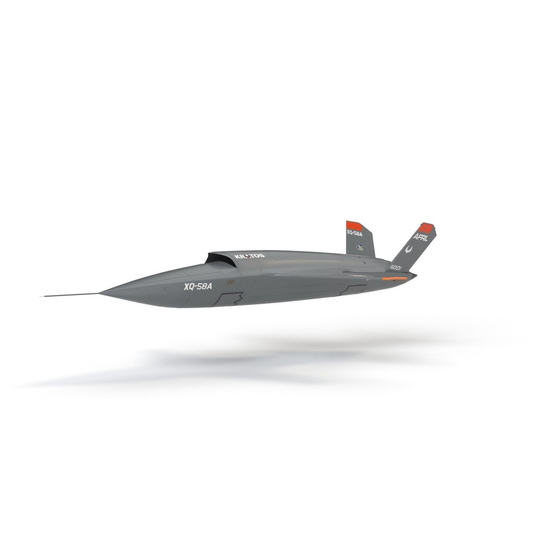 XQ-58 Valkyrie 3D Model – High Poly Military Drone, FBX, OBJ, Game Ready - View 18