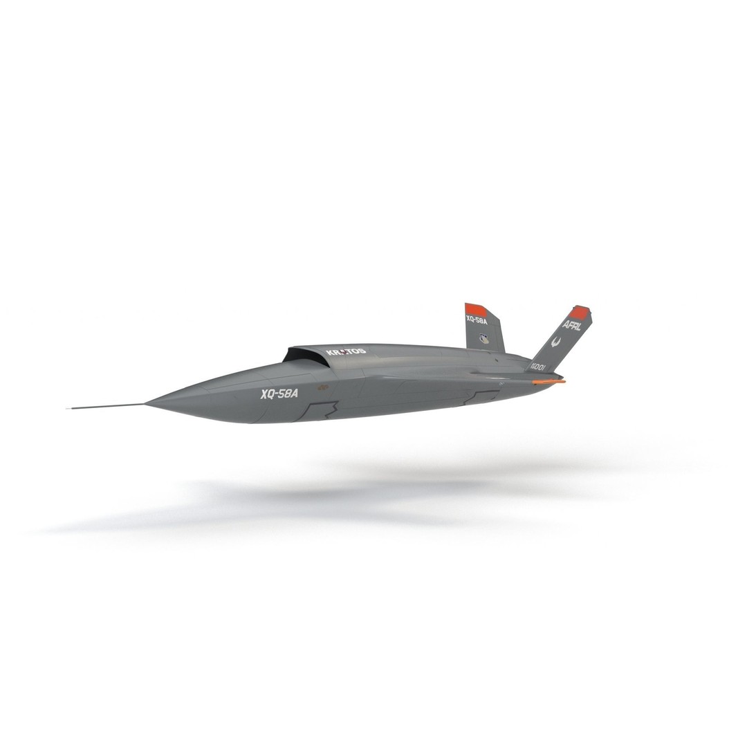 XQ-58 Valkyrie 3D Model – High Poly Military Drone, FBX, OBJ, Game Ready - View 19