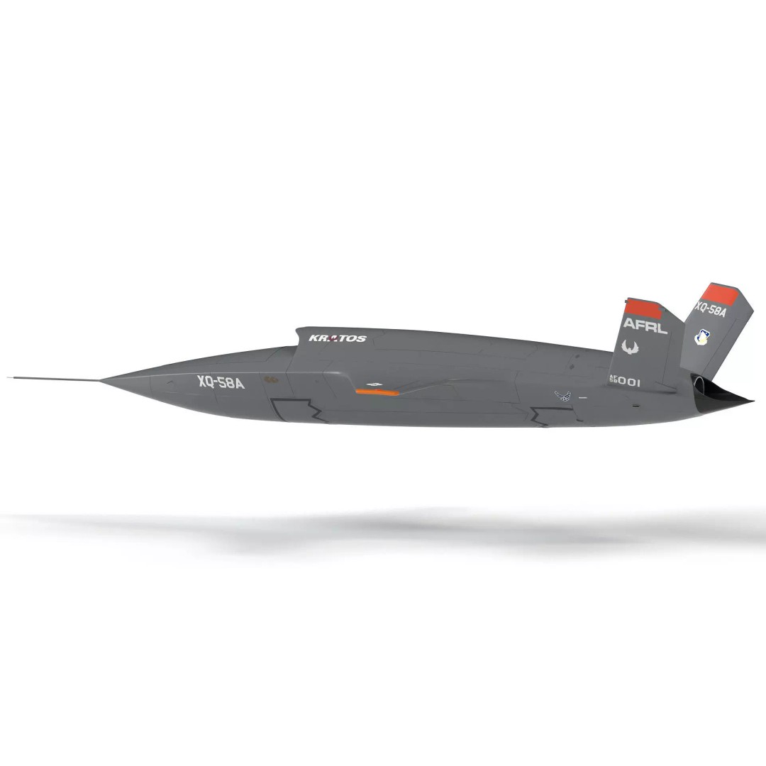 XQ-58 Valkyrie 3D Model – High Poly Military Drone, FBX, OBJ, Game Ready - View 2