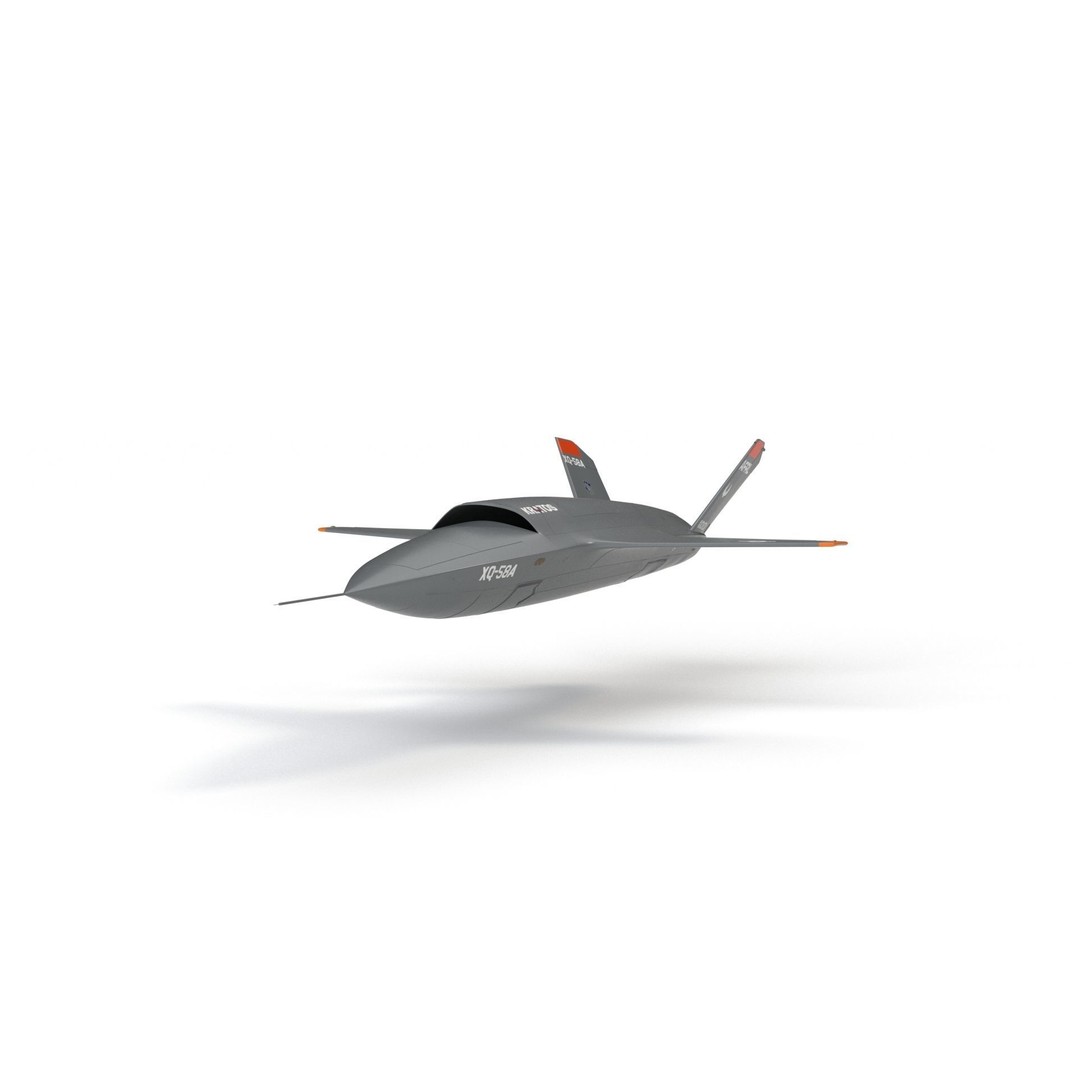 XQ-58 Valkyrie 3D Model – High Poly Military Drone, FBX, OBJ, Game Ready - View 21