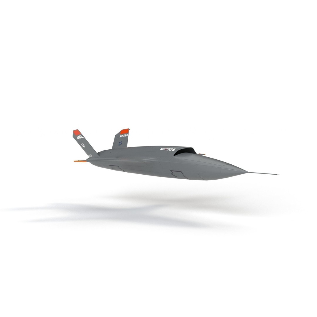 XQ-58 Valkyrie 3D Model – High Poly Military Drone, FBX, OBJ, Game Ready - View 24
