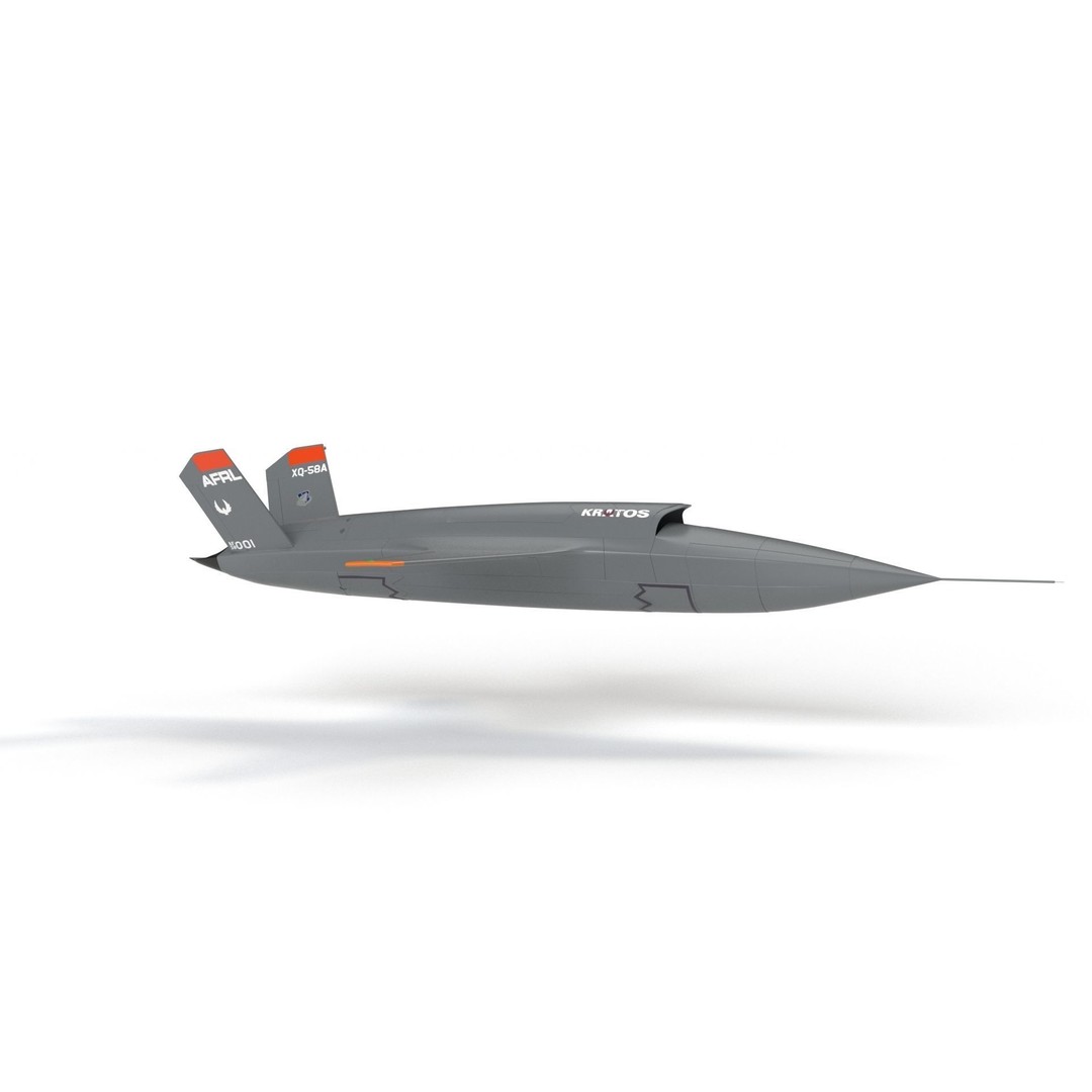 XQ-58 Valkyrie 3D Model – High Poly Military Drone, FBX, OBJ, Game Ready - View 25