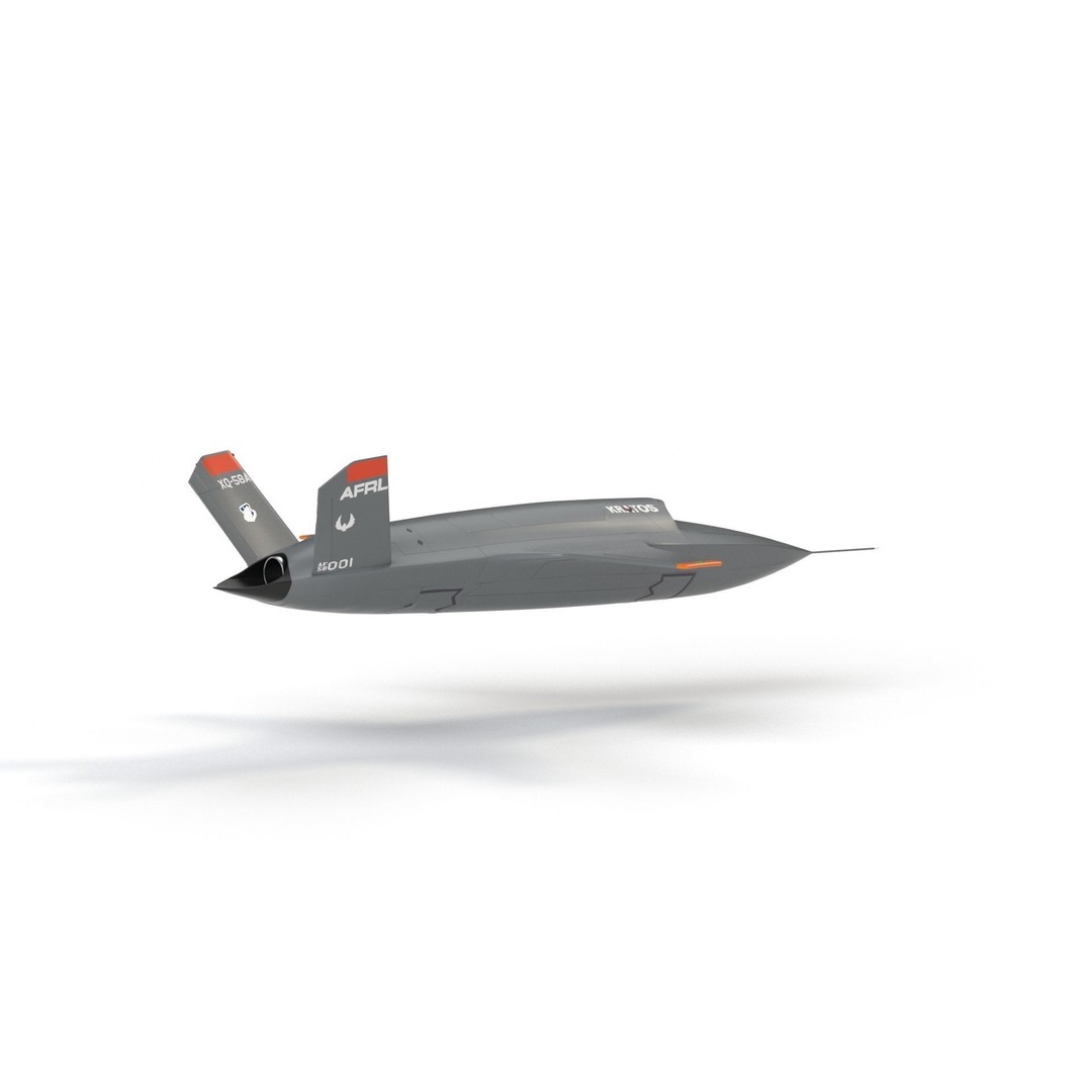 XQ-58 Valkyrie 3D Model – High Poly Military Drone, FBX, OBJ, Game Ready - View 27