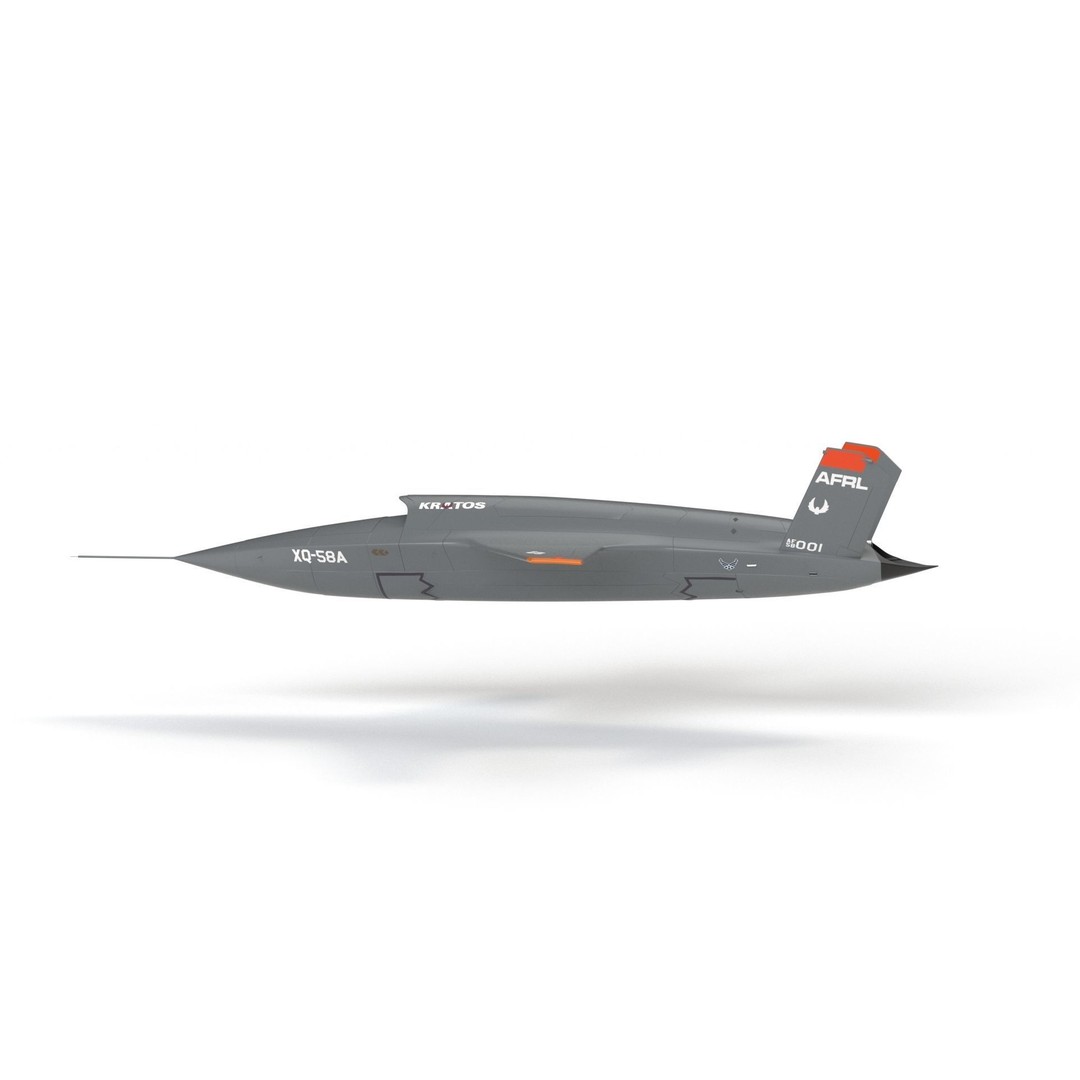 XQ-58 Valkyrie 3D Model – High Poly Military Drone, FBX, OBJ, Game Ready - View 32