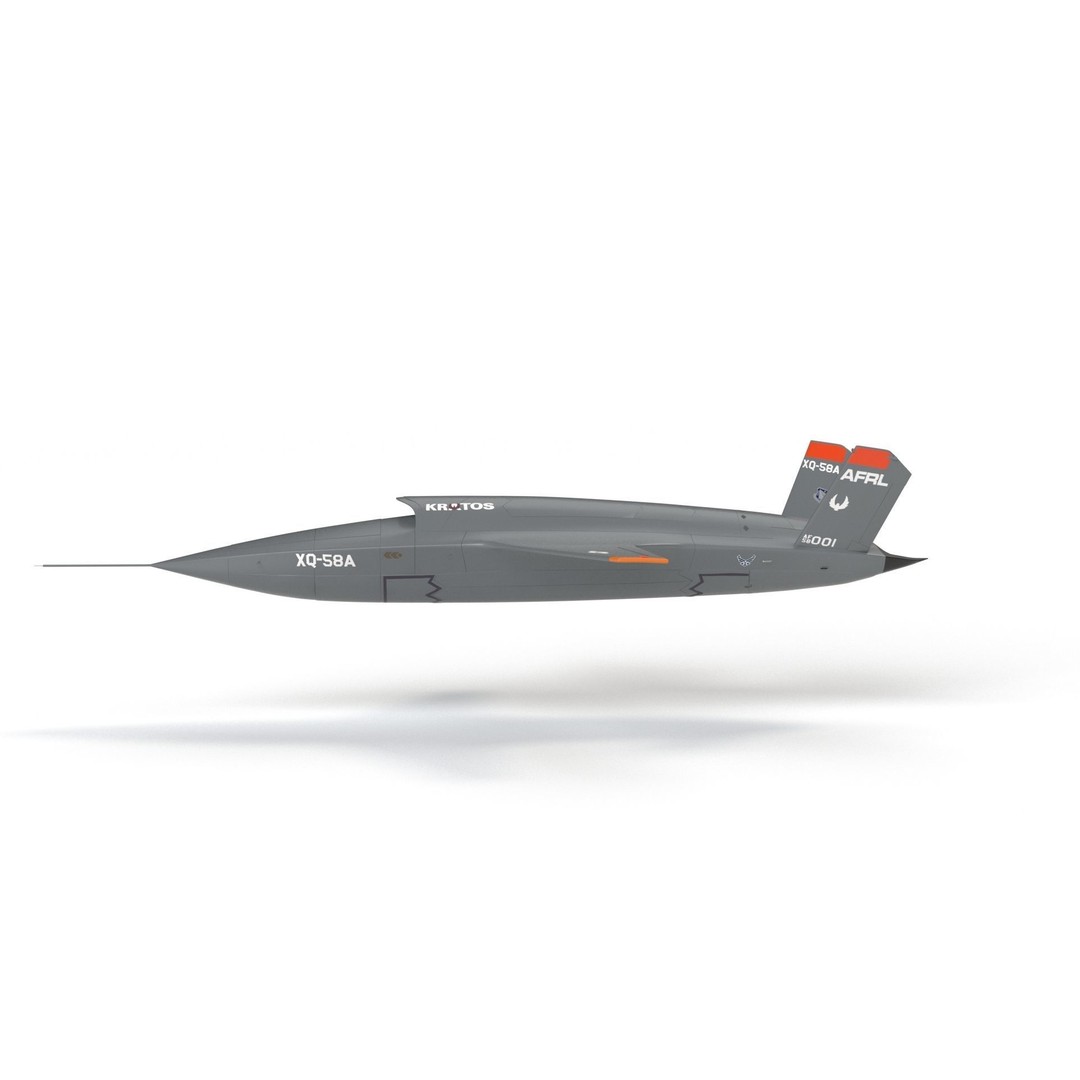 XQ-58 Valkyrie 3D Model – High Poly Military Drone, FBX, OBJ, Game Ready - View 33