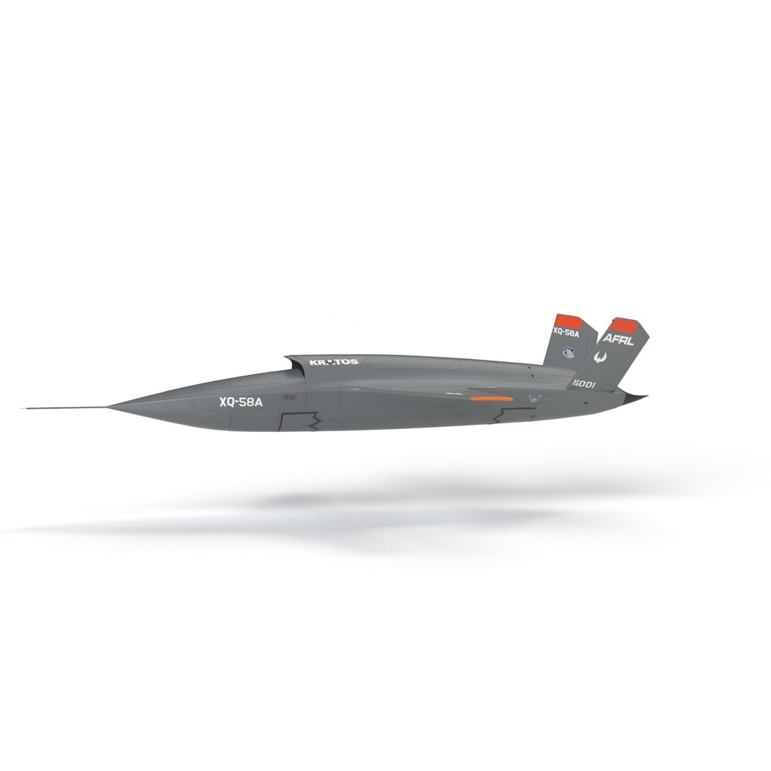 XQ-58 Valkyrie 3D Model – High Poly Military Drone, FBX, OBJ, Game Ready - View 34