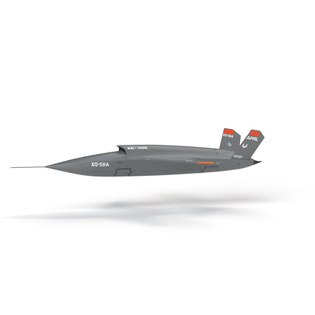 XQ-58 Valkyrie 3D Model – High Poly Military Drone, FBX, OBJ, Game Ready - View 35