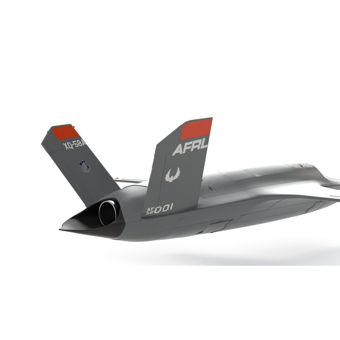 XQ-58 Valkyrie 3D Model – High Poly Military Drone, FBX, OBJ, Game Ready - View 4