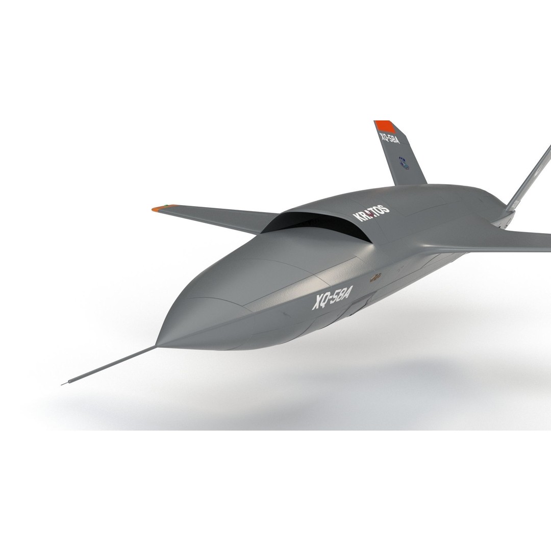 XQ-58 Valkyrie 3D Model – High Poly Military Drone, FBX, OBJ, Game Ready - View 5