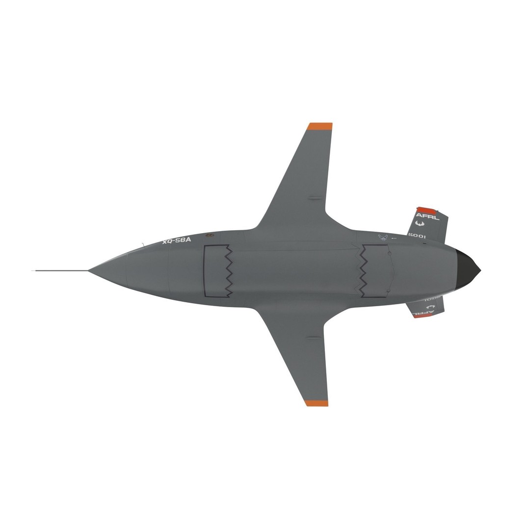XQ-58 Valkyrie 3D Model – High Poly Military Drone, FBX, OBJ, Game Ready - View 6