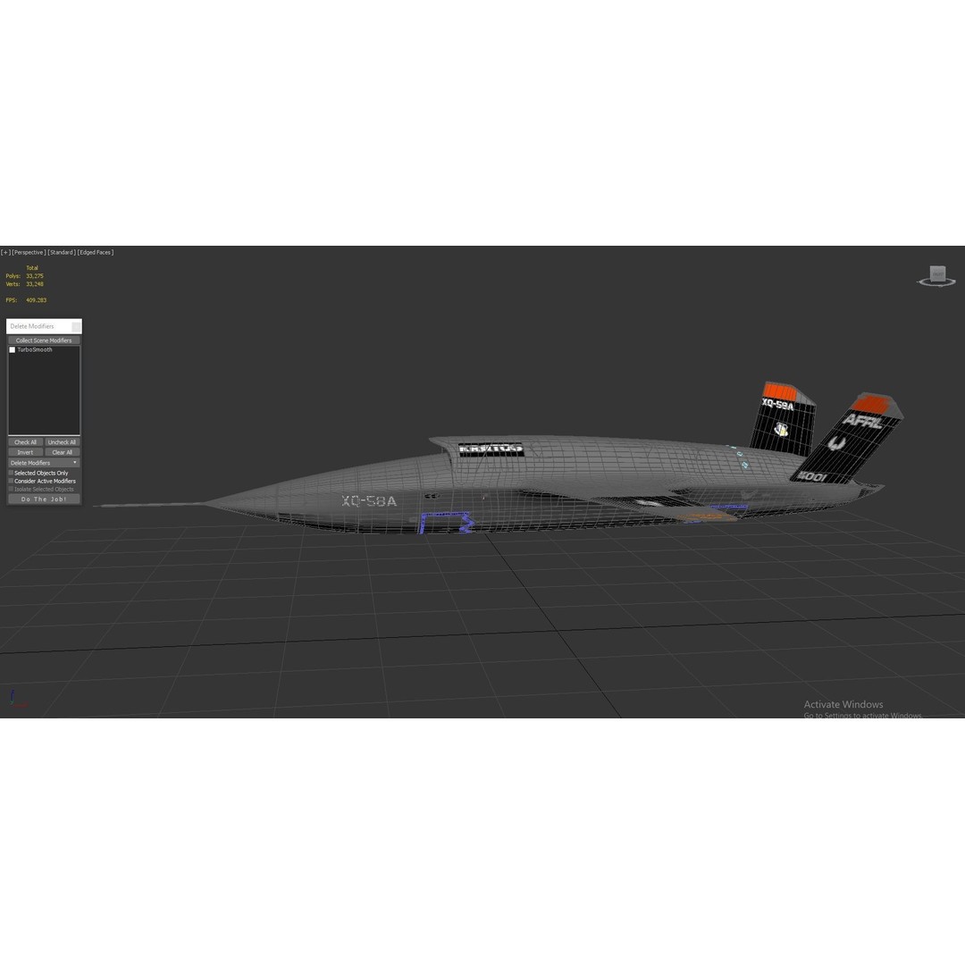 XQ-58 Valkyrie 3D Model – High Poly Military Drone, FBX, OBJ, Game Ready - View 9