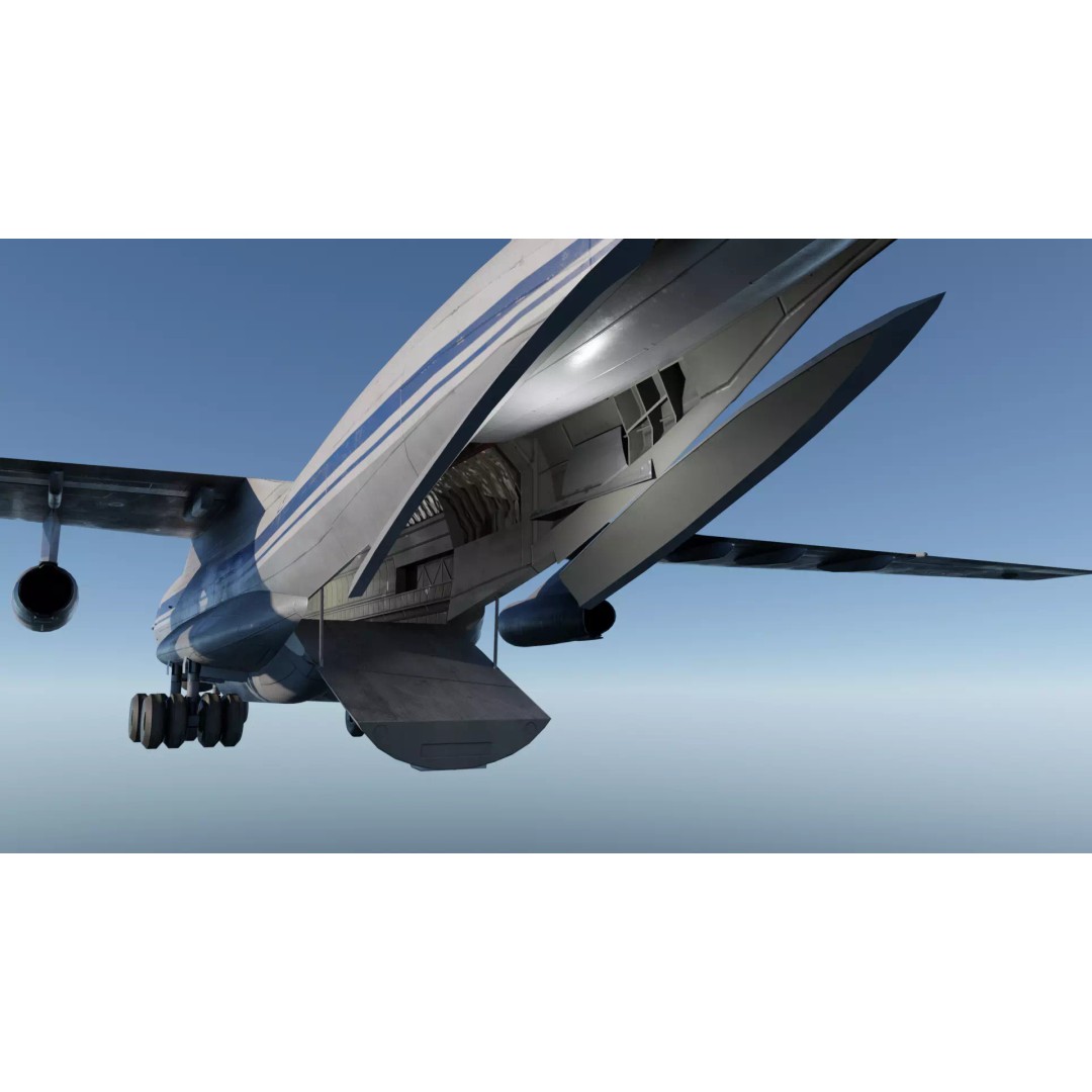 Iliouchine Il-76 3D Model – Low Poly Game Ready Aircraft, FBX, Blender - View 7