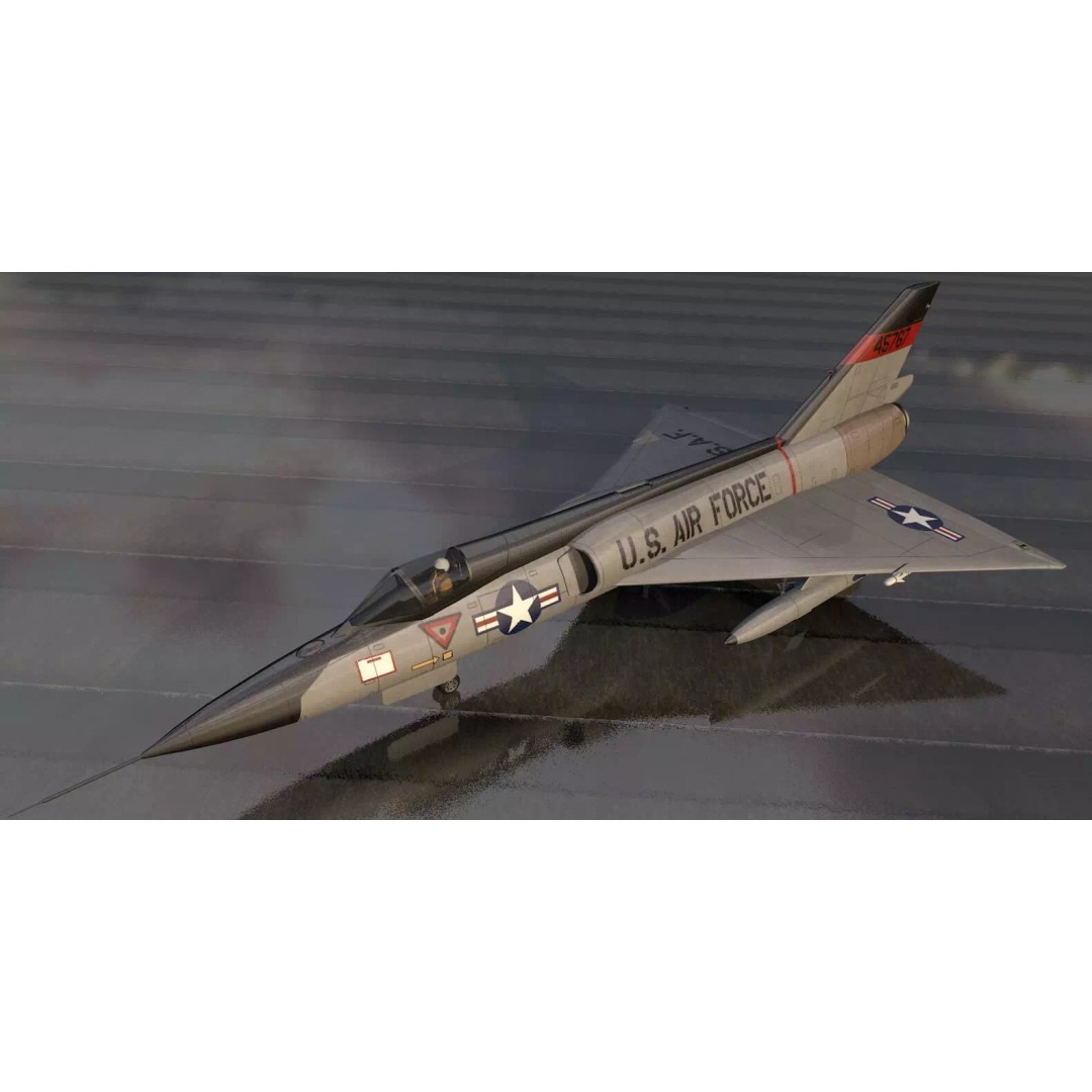 Convair F-106A Delta Dart 3D Model – Historic Aircraft, FBX, OBJ, Game-Ready - View 2