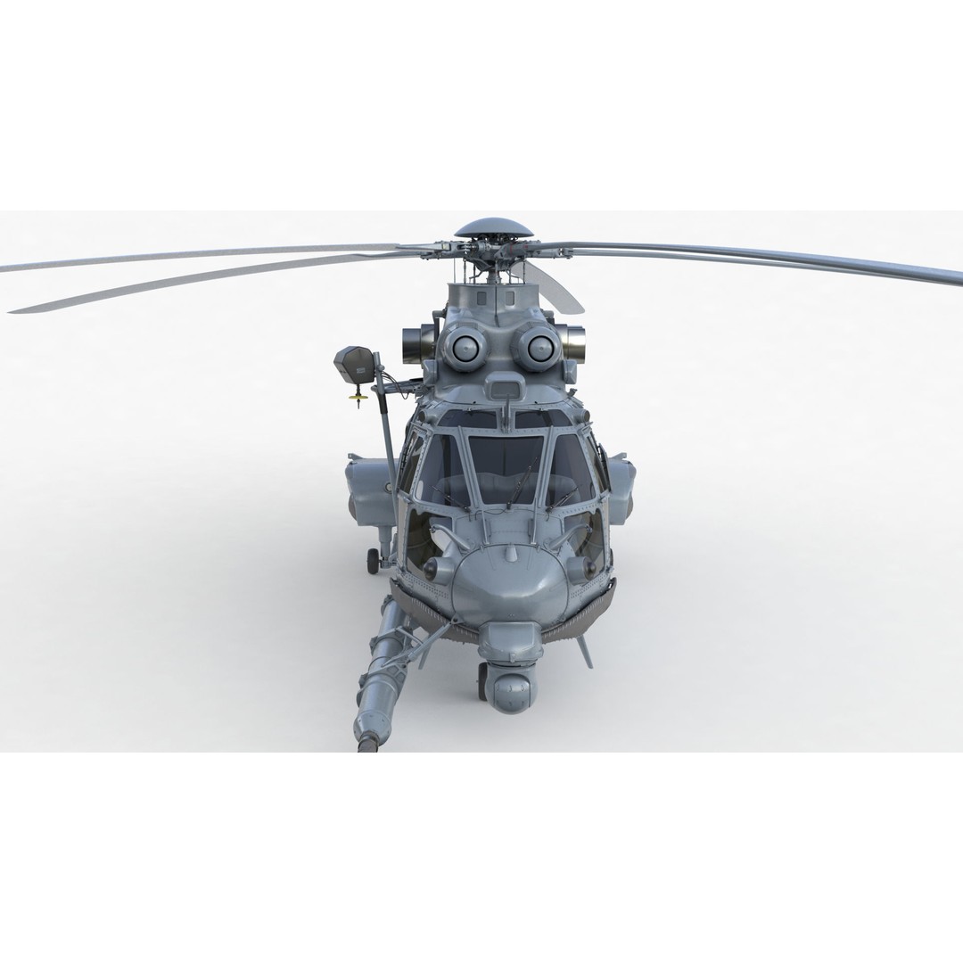 Eurocopter EC 725 Caracal 3D Model – High Poly Animated Helicopter, FBX, Blender - View 108