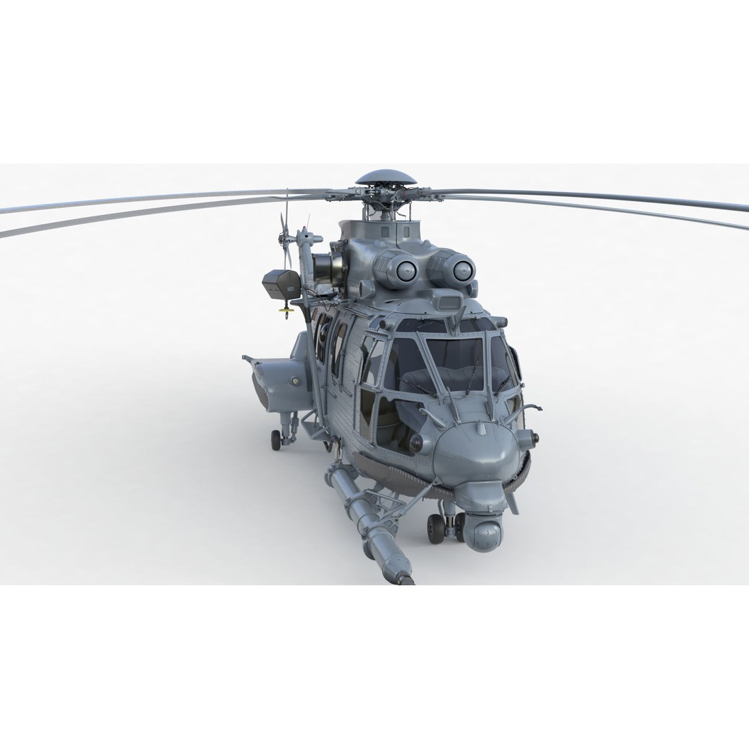 Eurocopter EC 725 Caracal 3D Model – High Poly Animated Helicopter, FBX, Blender - View 109