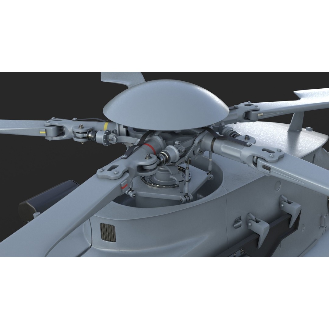 Eurocopter EC 725 Caracal 3D Model – High Poly Animated Helicopter, FBX, Blender - View 12