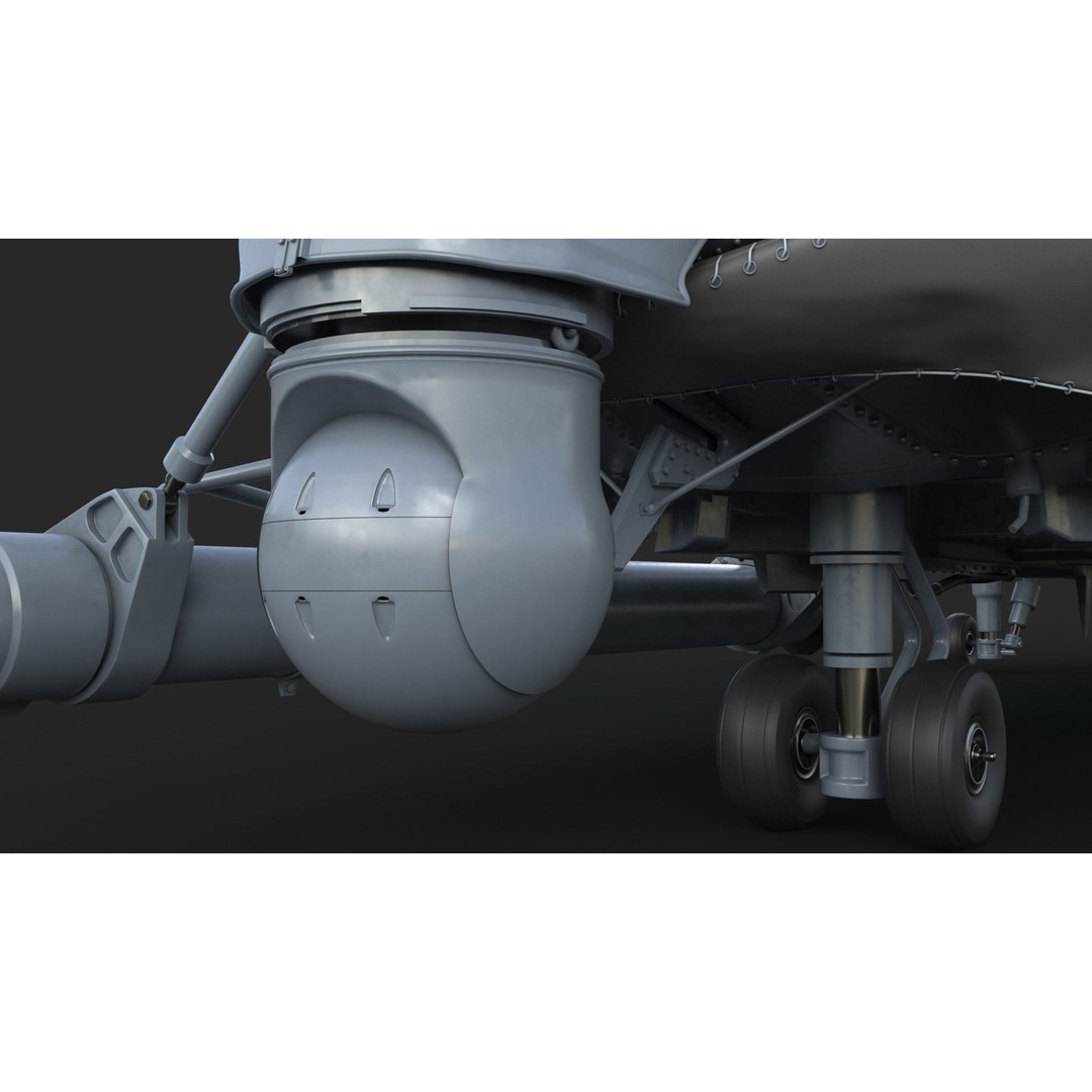 Eurocopter EC 725 Caracal 3D Model – High Poly Animated Helicopter, FBX, Blender - View 26