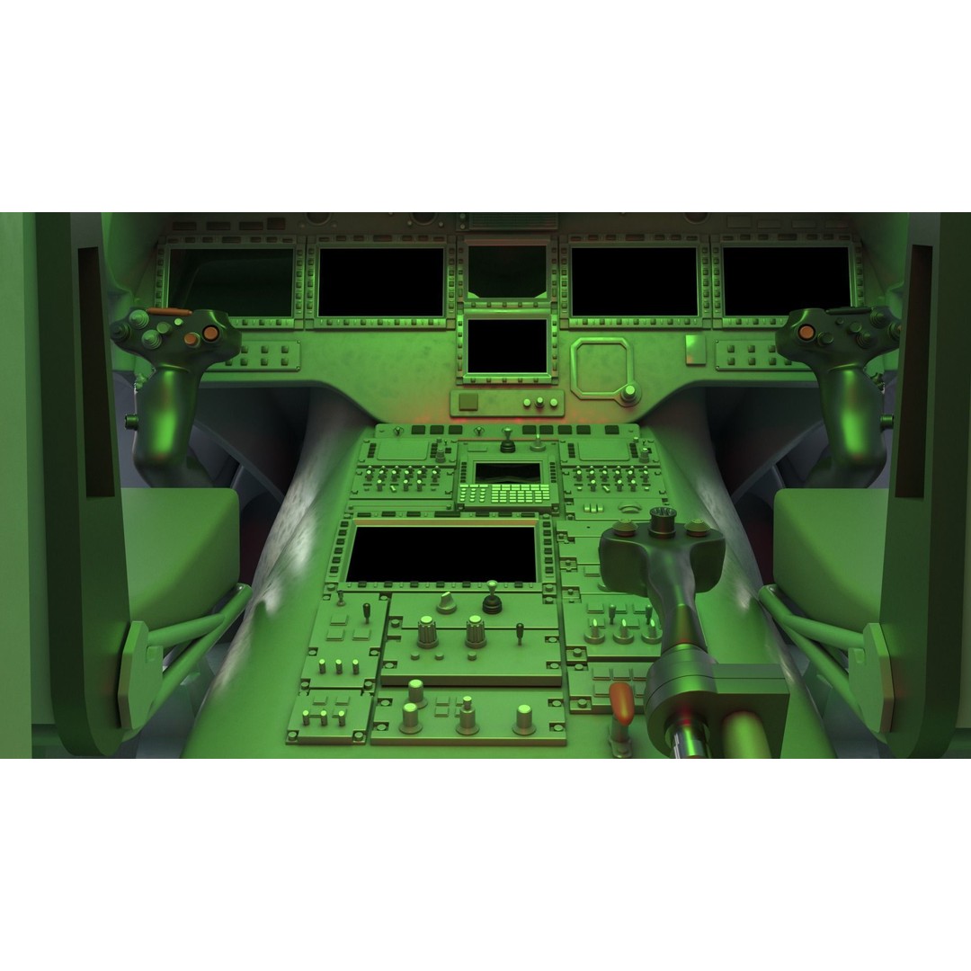 Eurocopter EC 725 Caracal 3D Model – High Poly Animated Helicopter, FBX, Blender - View 34