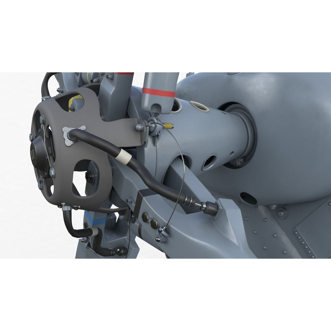 Eurocopter EC 725 Caracal 3D Model – High Poly Animated Helicopter, FBX, Blender - View 49
