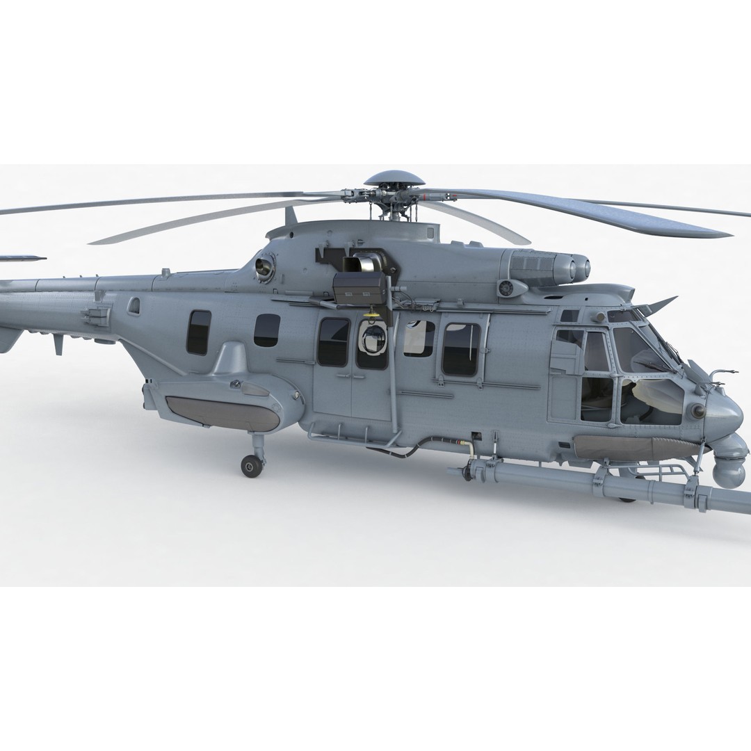 Eurocopter EC 725 Caracal 3D Model – High Poly Animated Helicopter, FBX, Blender - View 78