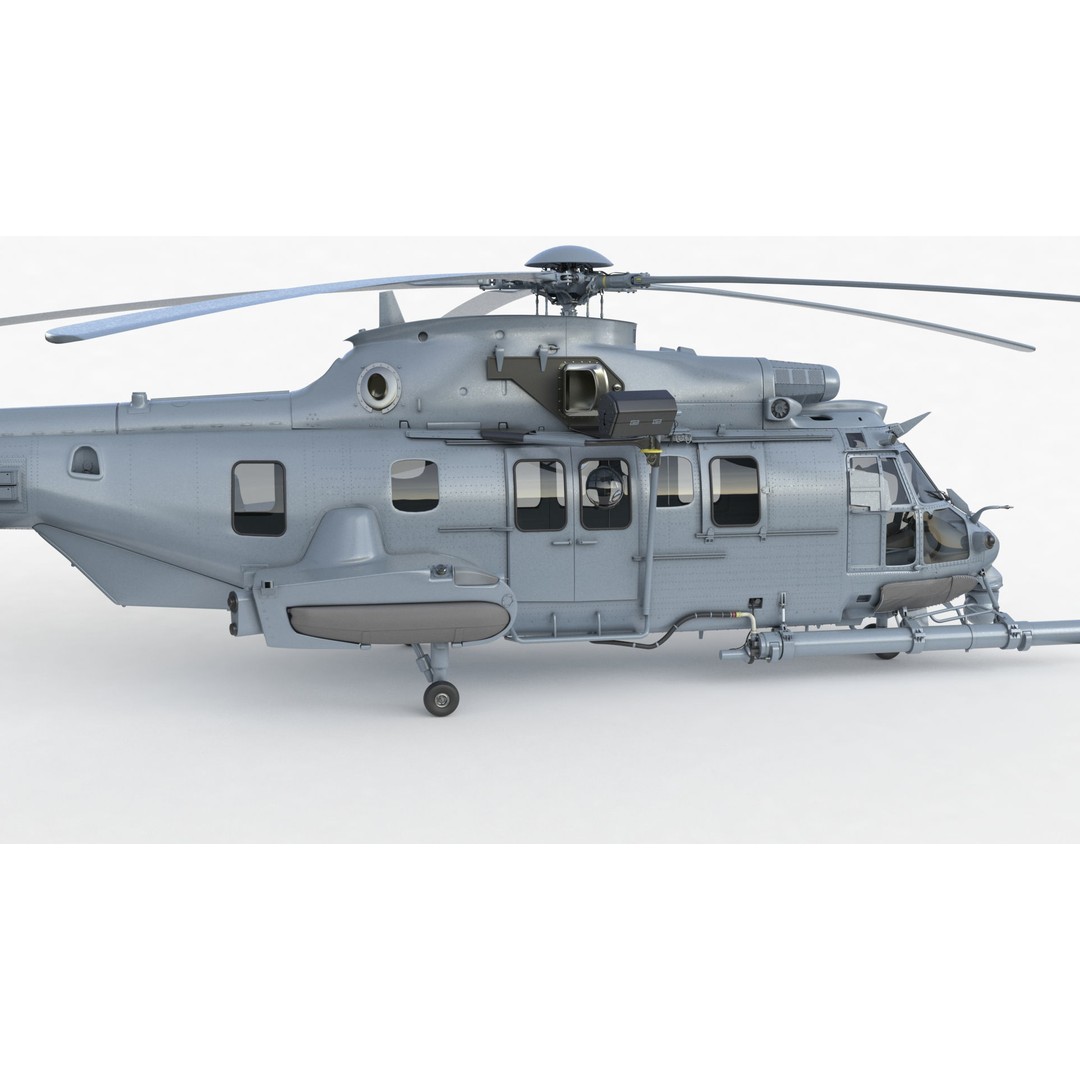 Eurocopter EC 725 Caracal 3D Model – High Poly Animated Helicopter, FBX, Blender - View 82