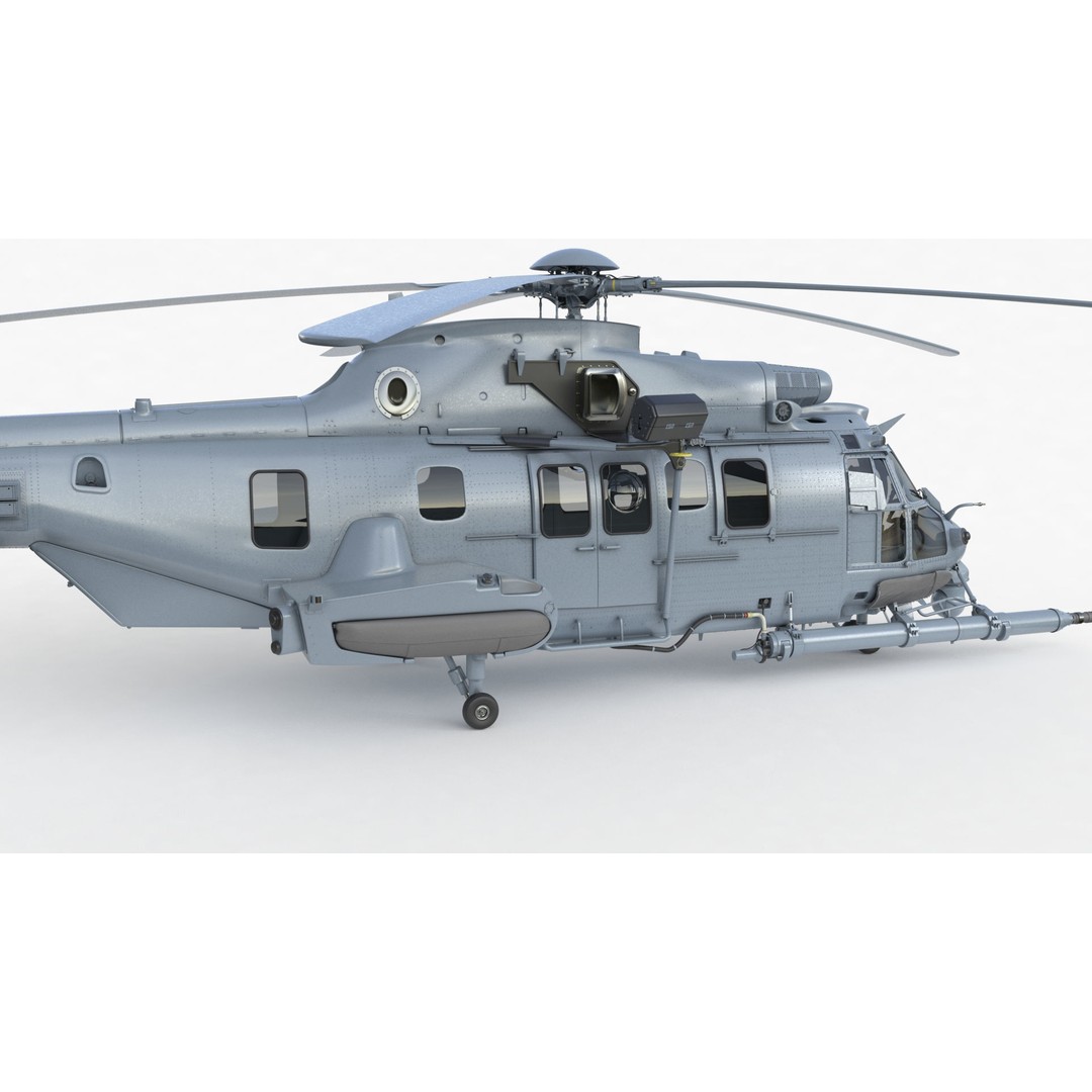 Eurocopter EC 725 Caracal 3D Model – High Poly Animated Helicopter, FBX, Blender - View 83