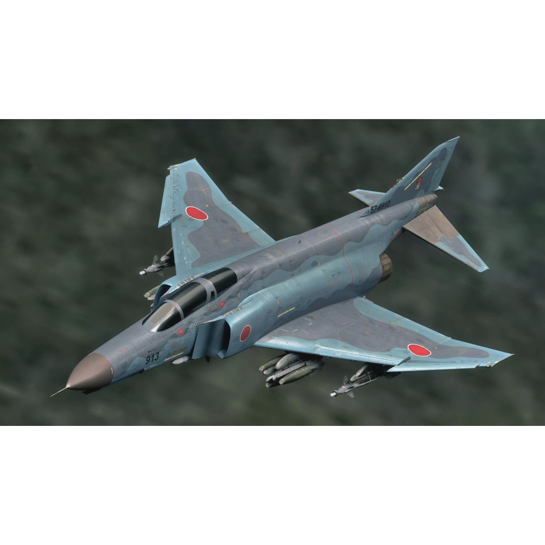 F4 Phantom 2 3D Model – Low Poly Military Aircraft, Rigged, Blender - View 2