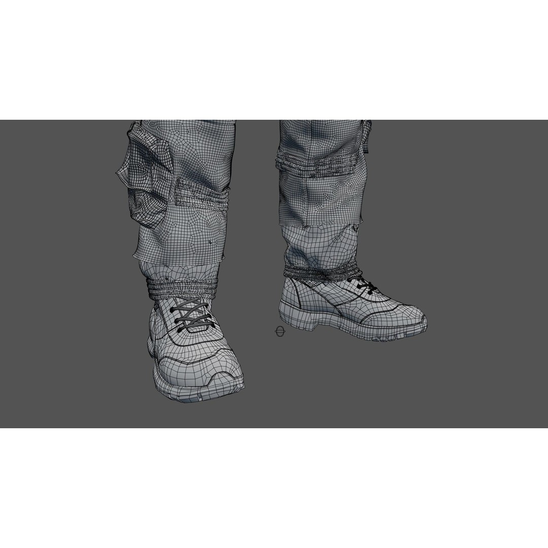 F35 Pilot 3D Model – High Poly Game-Ready Character, PBR Textures - View 24