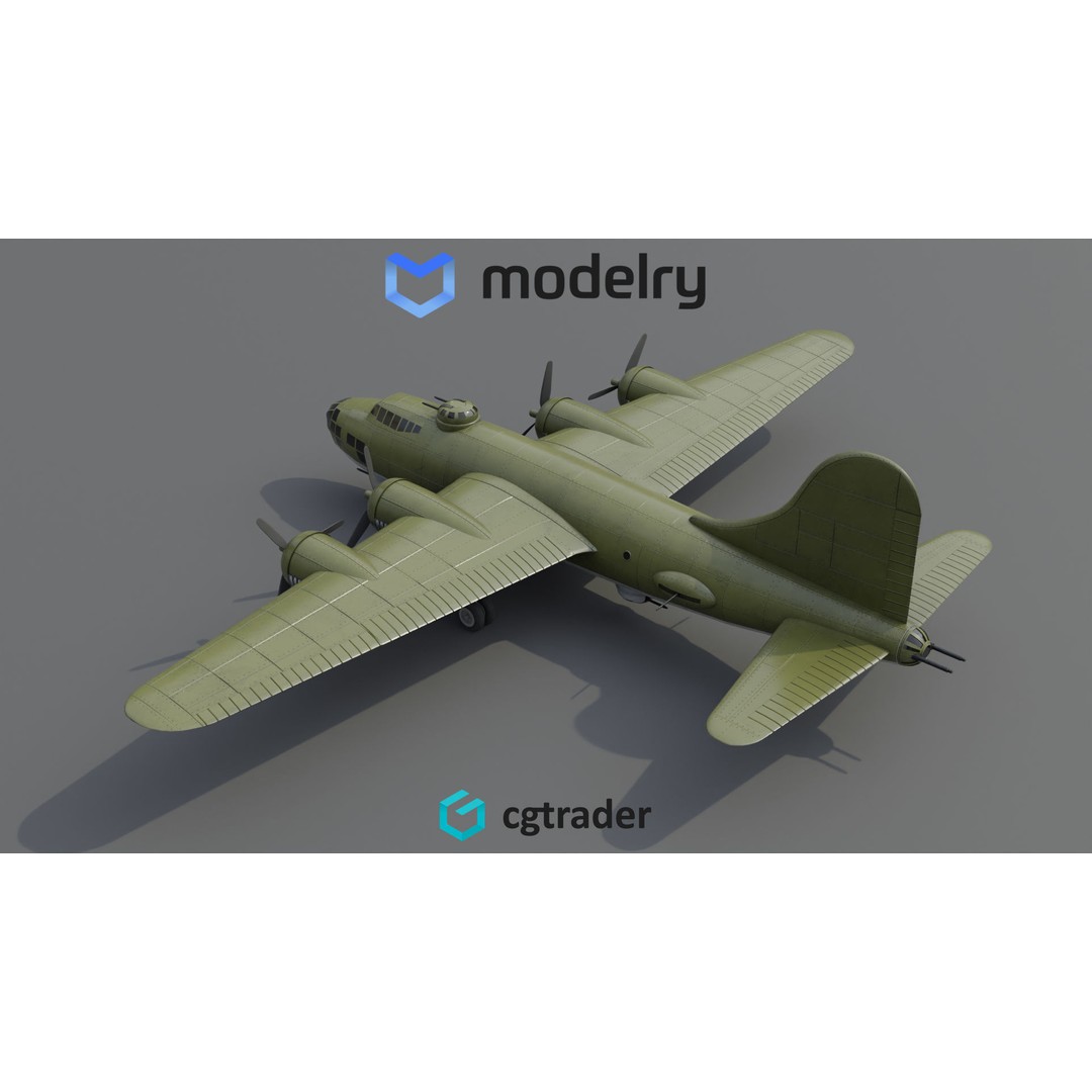 Tactical Bomber 3D Model – High Poly Military Aircraft, FBX - View 5