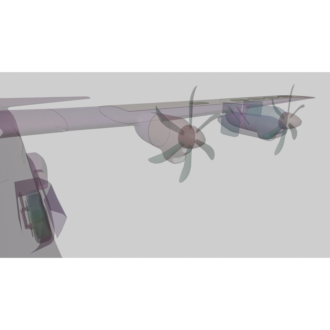 Lockheed Martin EC-130J 3D Model – Low Poly Military Aircraft, FBX - View 107