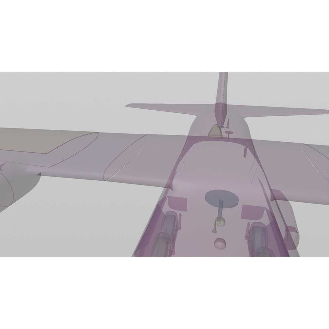 Lockheed Martin EC-130J 3D Model – Low Poly Military Aircraft, FBX - View 21
