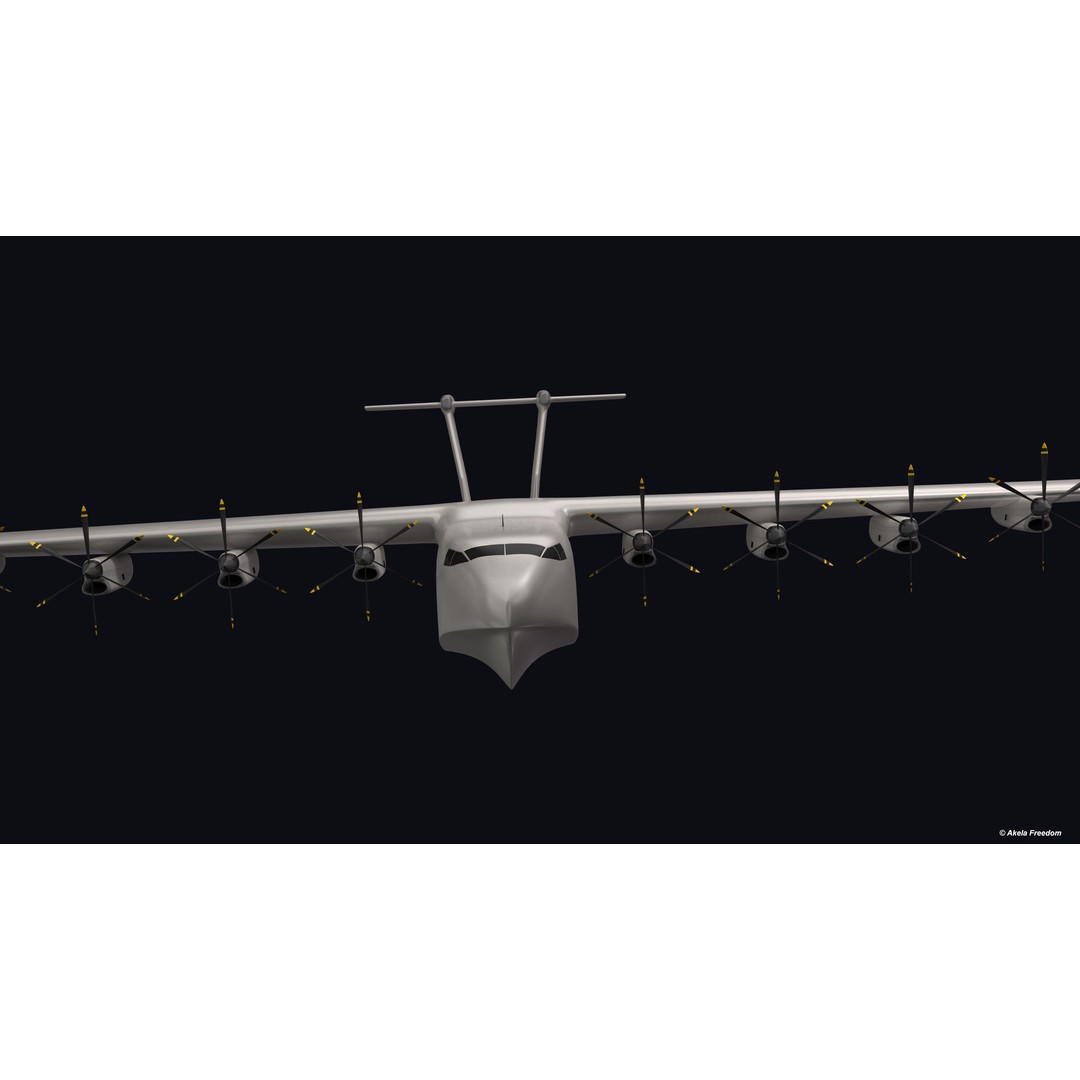 Liberty Lifter 3D Model – High Poly Animated Military Aircraft, FBX, OBJ - View 10
