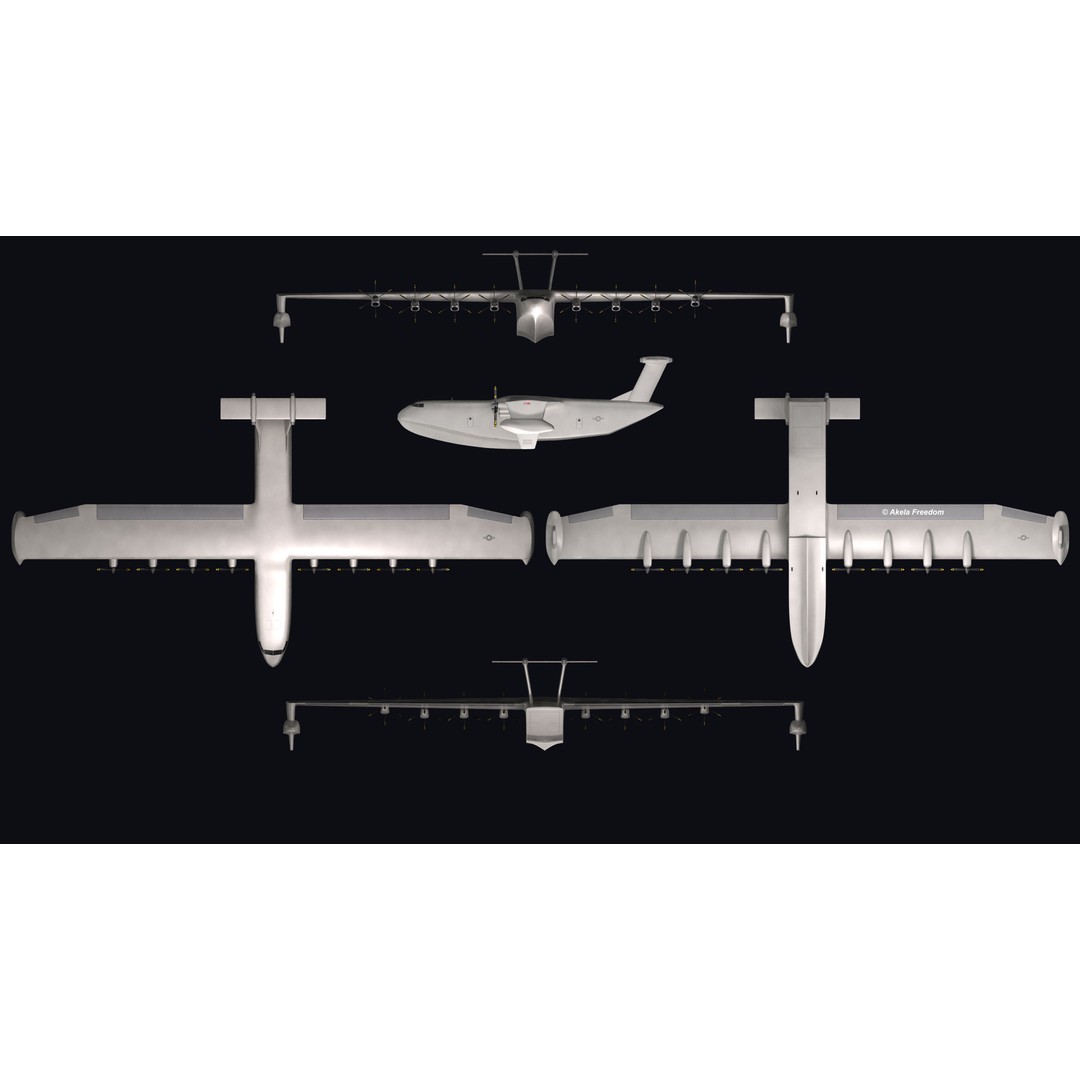 Liberty Lifter 3D Model – High Poly Animated Military Aircraft, FBX, OBJ - View 11