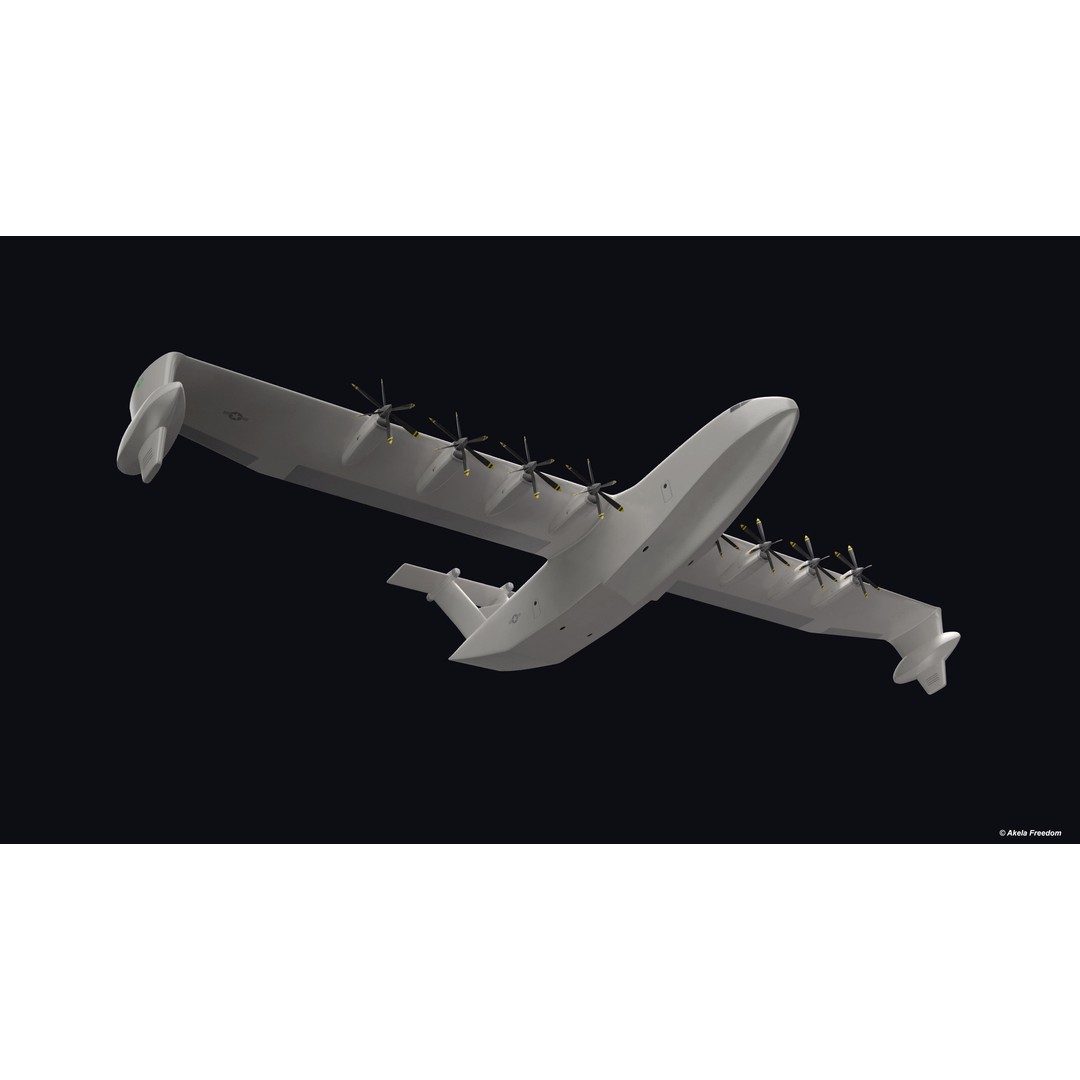 Liberty Lifter 3D Model – High Poly Animated Military Aircraft, FBX, OBJ - View 5