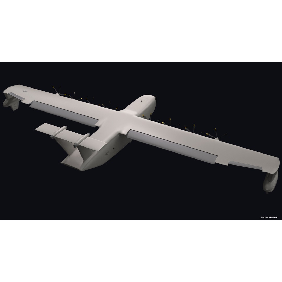 Liberty Lifter 3D Model – High Poly Animated Military Aircraft, FBX, OBJ - View 6