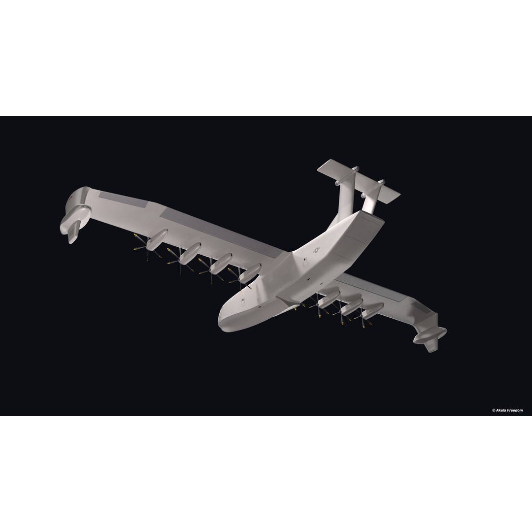 Liberty Lifter 3D Model – High Poly Animated Military Aircraft, FBX, OBJ - View 8