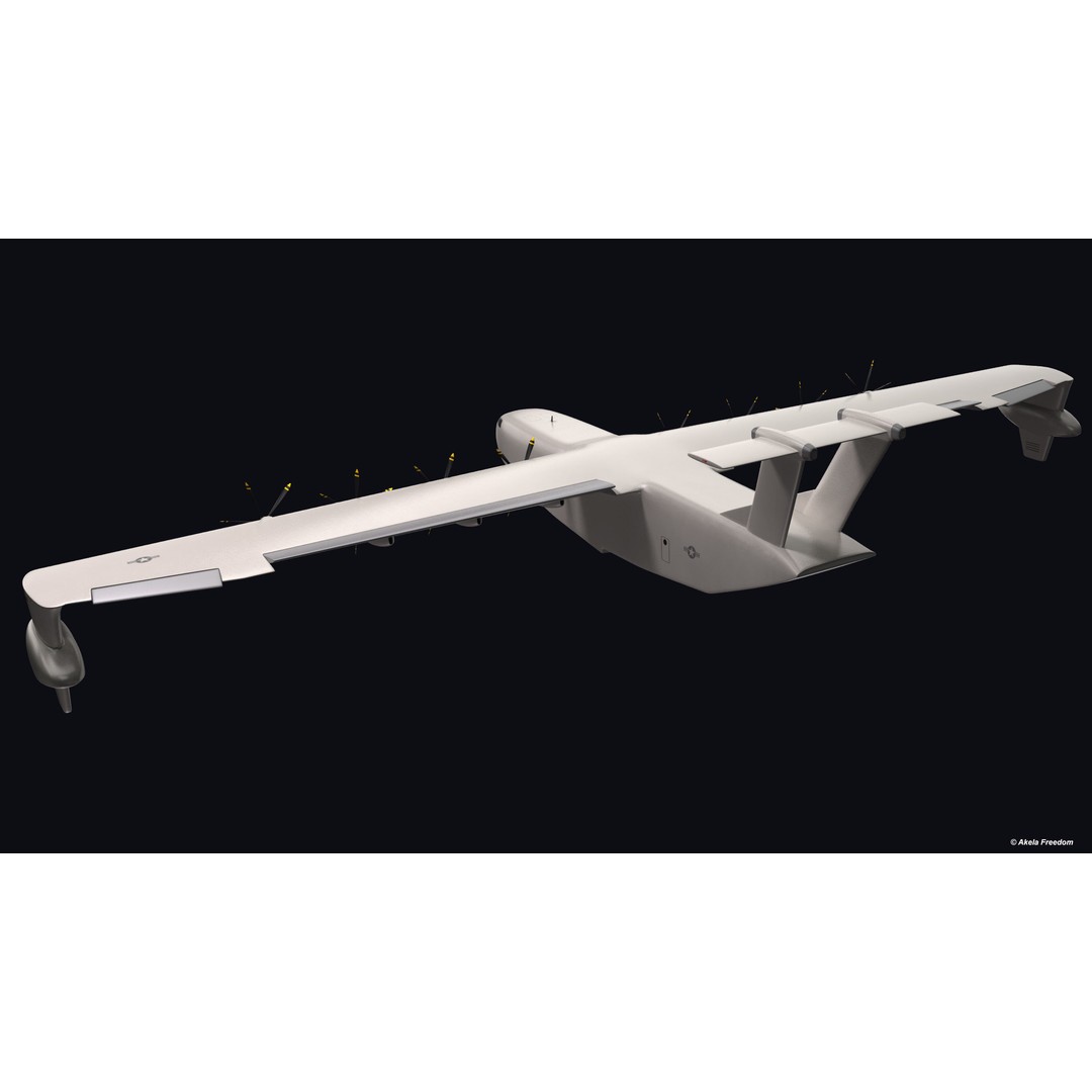 Liberty Lifter 3D Model – High Poly Animated Military Aircraft, FBX, OBJ - View 9