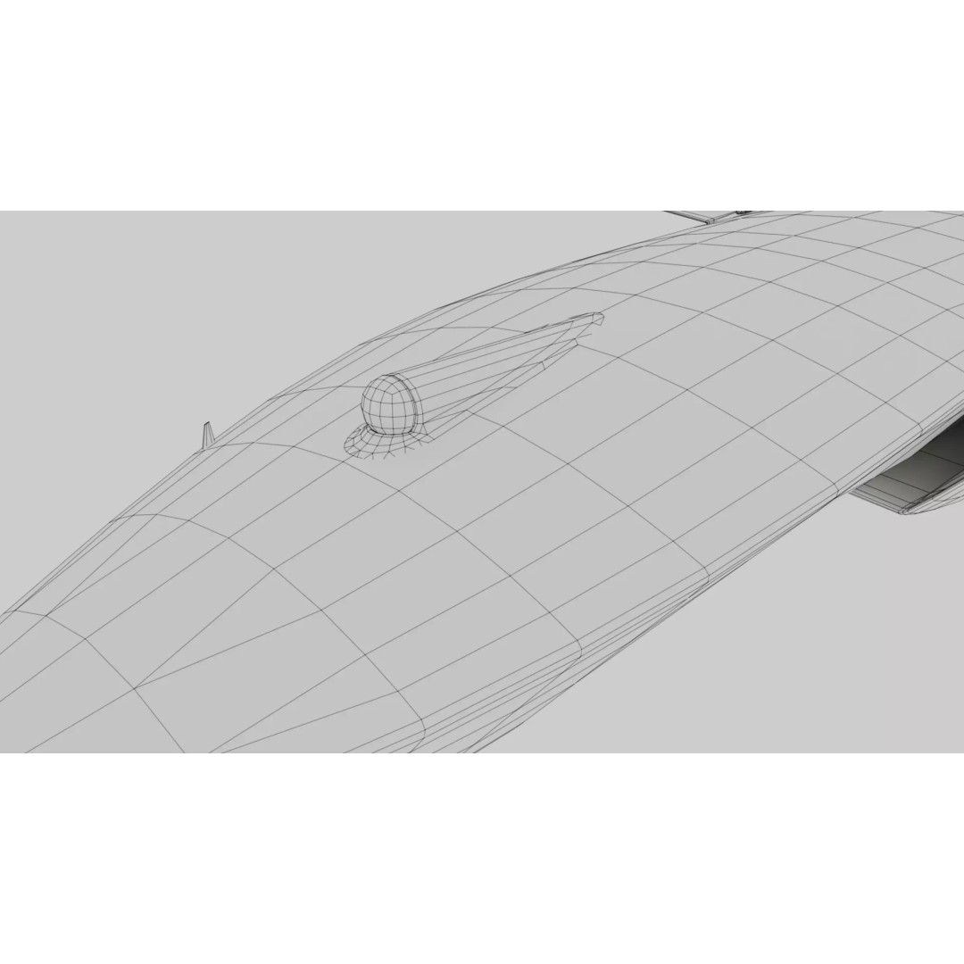 Boeing MQ-28 Ghost Bat 3D Model – Low Poly Game Ready Drone, FBX - View 11